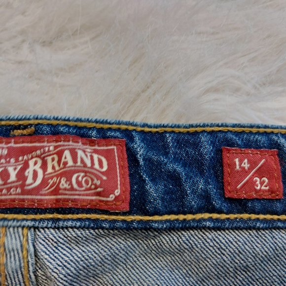 Lucky Brand Women's Blue Denim Boyfriend Cropped Leg Jeans 14 / 32 - Picture 9 of 13